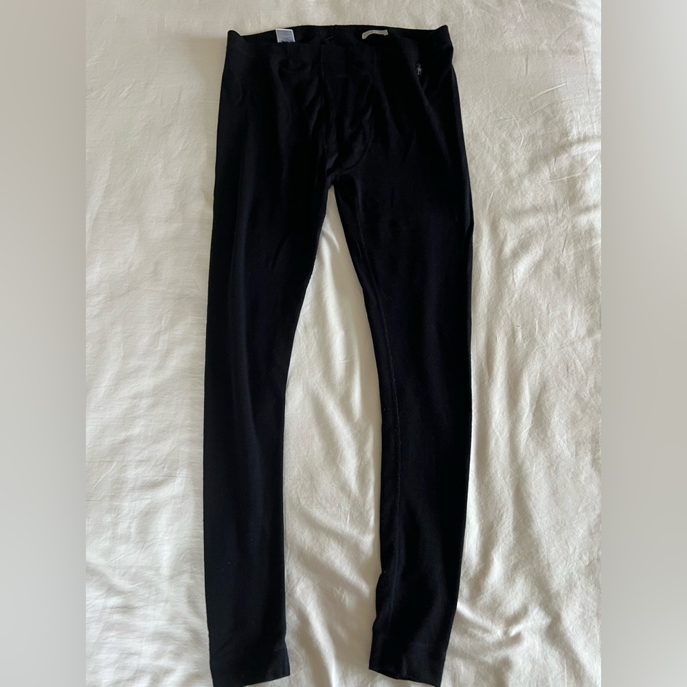 Smartwool Men's Merino Wool Base Layer Bottoms thermals Black size XLarge